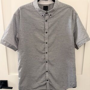 Men's Classic Gray Button Down Shirt